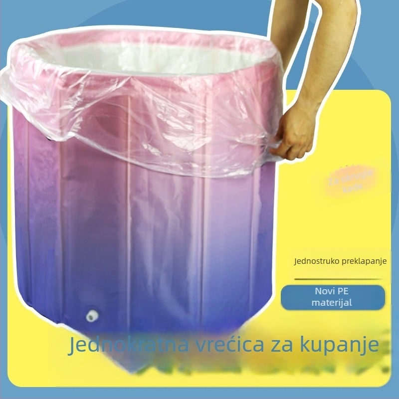 Jednokratne vrećice za kupanje za kućnu upotrebu, okrugle kade, debeo plastični film, posebne vrećice za okrugle kade