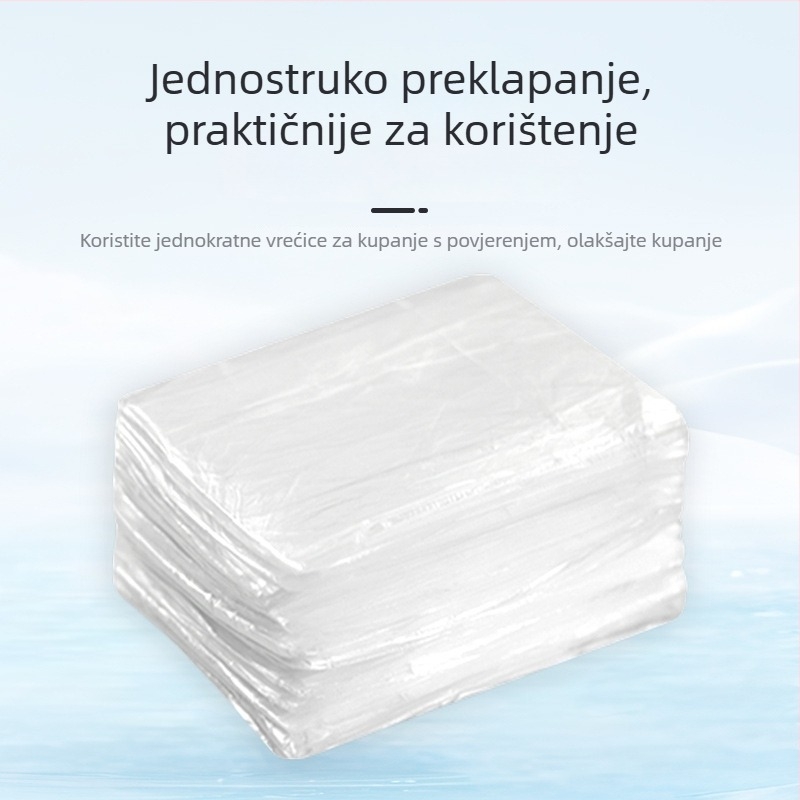Jednokratne vrećice za kupanje za kućnu upotrebu, okrugle kade, debeo plastični film, posebne vrećice za okrugle kade