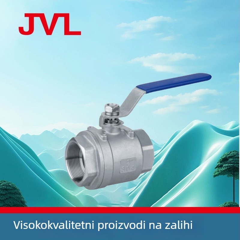 Dvodijelni kuglični ventil s unutarnjim navojem, ručno upravljan, tehničkog tipa