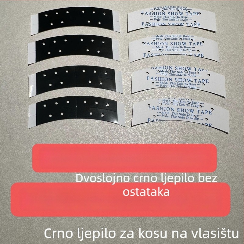 Dvodijelni film za perike – ultra ljepiva adhezivna folija za čipkaste perike, bešavno pričvršćivanje, bio-proteinska formula