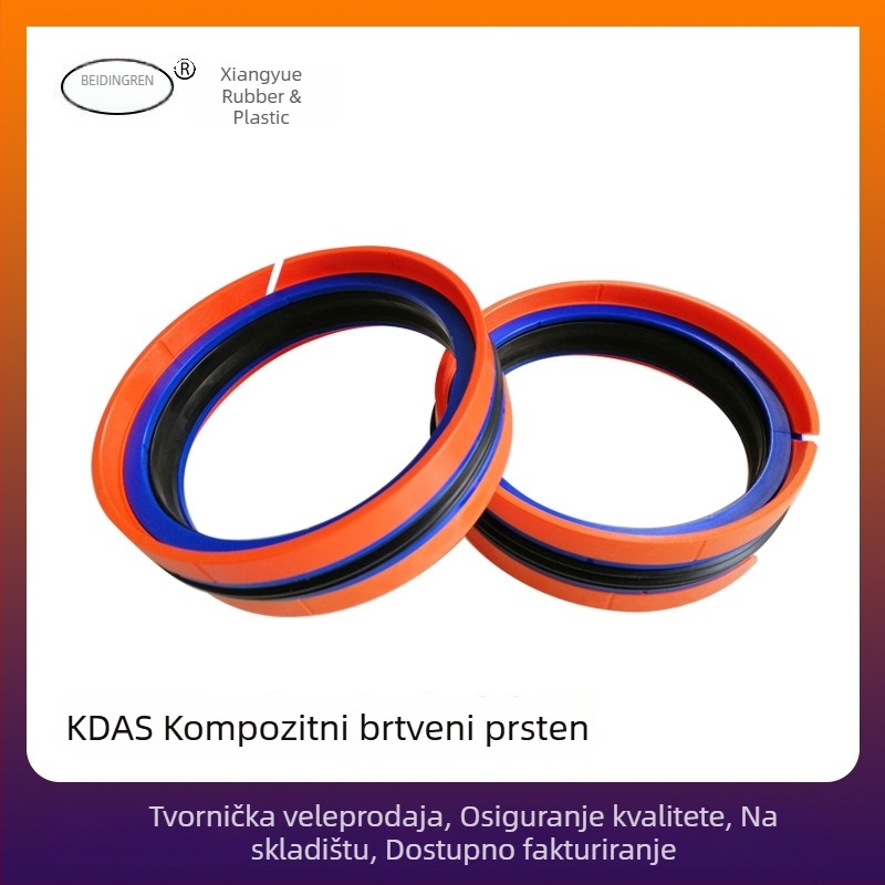 KDAS petkomplet brtvila za cilindar, brtve za dvostruke klipne otvore, poliuretanske, otporne na habanje