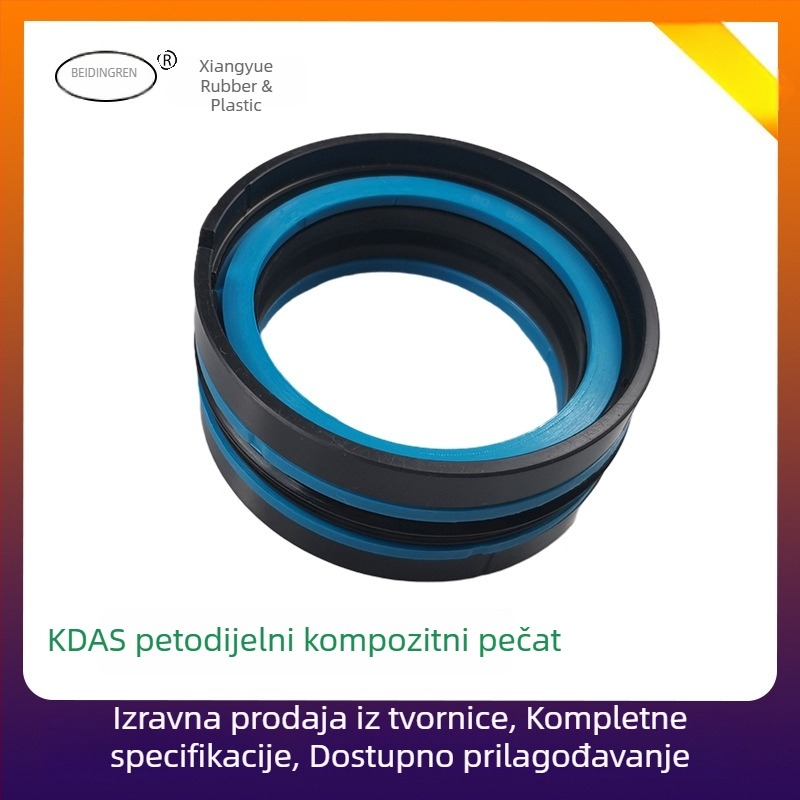 KDAS petkomplet brtvila za cilindar, brtve za dvostruke klipne otvore, poliuretanske, otporne na habanje