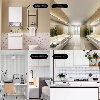 SPC zidni panel od kamena‑kristala za renovaciju kupaonice, dekorativni zidni panel, vodootporan i vatrootporan