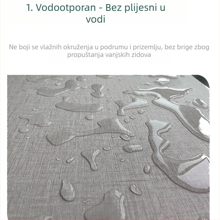 Integrirani zidni panel od vlakna bambusa, vodootporan unutarnji dekor, PVC paneli za strop i zid, ploča za samostalnu ugradnju