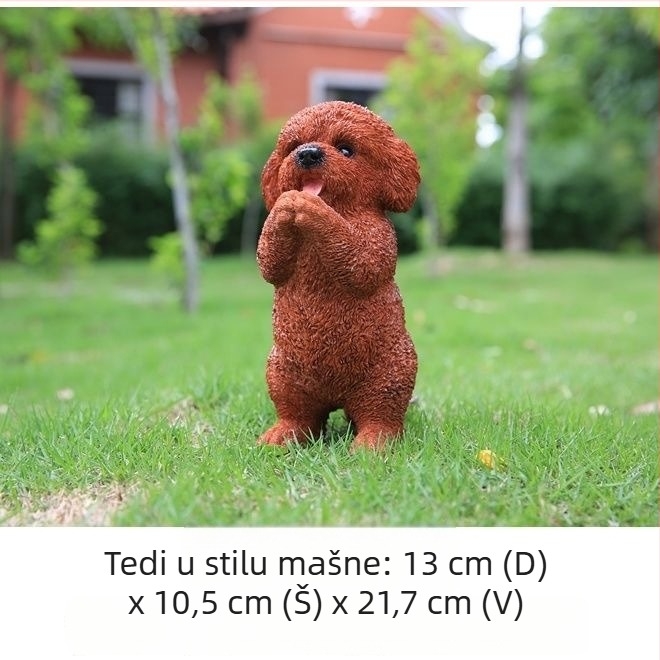 Figura od smole psa za kućnu i stolnu dekoraciju