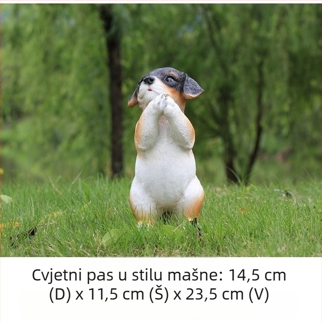 Figura od smole psa za kućnu i stolnu dekoraciju