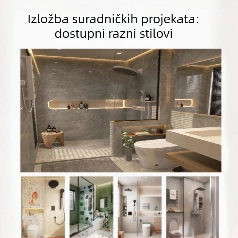 SPC zidni paneli s kristalnim kamenom – otporni na vlagu obloga za kupaonicu