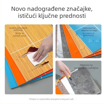 SPC zidne ploče od kamen-kristala, koje imitiraju keramičke pločice, za renovaciju hotelske kupaonice i tuš kabine, brzo postavljanje, vodootporan zidni panel od kamen-plastike