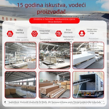 SPC zidne ploče od kamen-kristala, koje imitiraju keramičke pločice, za renovaciju hotelske kupaonice i tuš kabine, brzo postavljanje, vodootporan zidni panel od kamen-plastike
