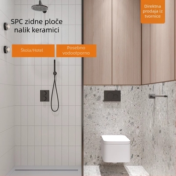 SPC kamenokristalna zidna ploča za renovaciju hotelske kupaonice, vodootporna, bez šavova, vatrootporna