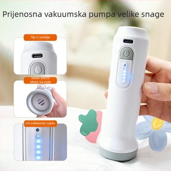 Električna pumpa za vaku vreće s Type-C sučeljem i bežičnim punjenjem
