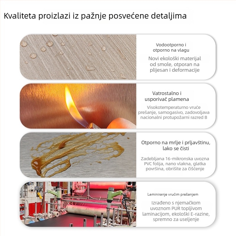 Integrirani zidni paneli od vlakana bambusa, prilagođeni hotelskom interijeru, paneli za pozadinu televizora, debeli panel od karbonskog kristala