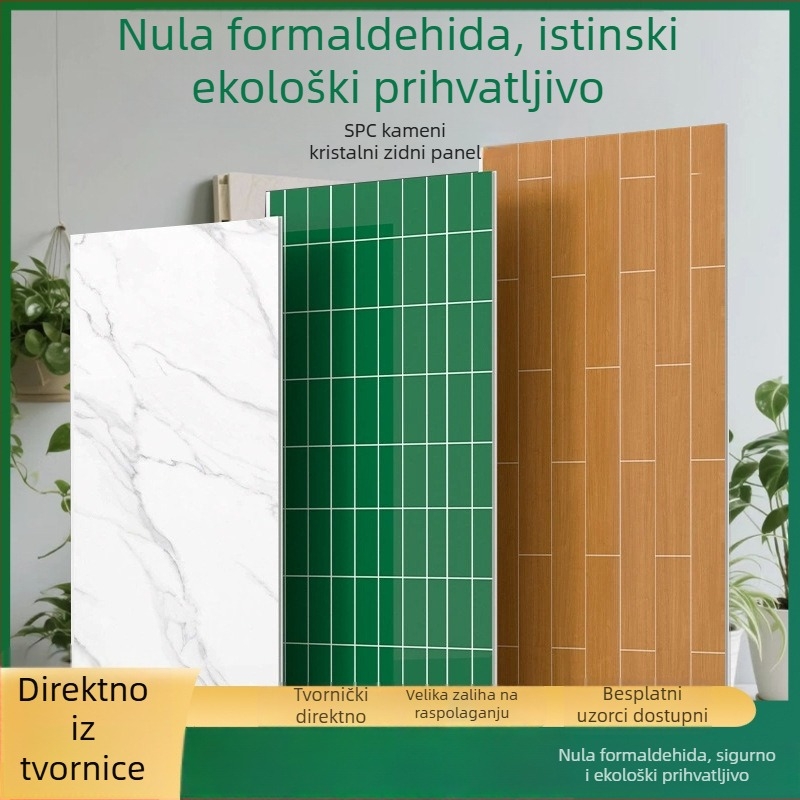 SPC kamen-kristalni zidni panel za kupaonicu – vodootporan dekorativni zidni panel