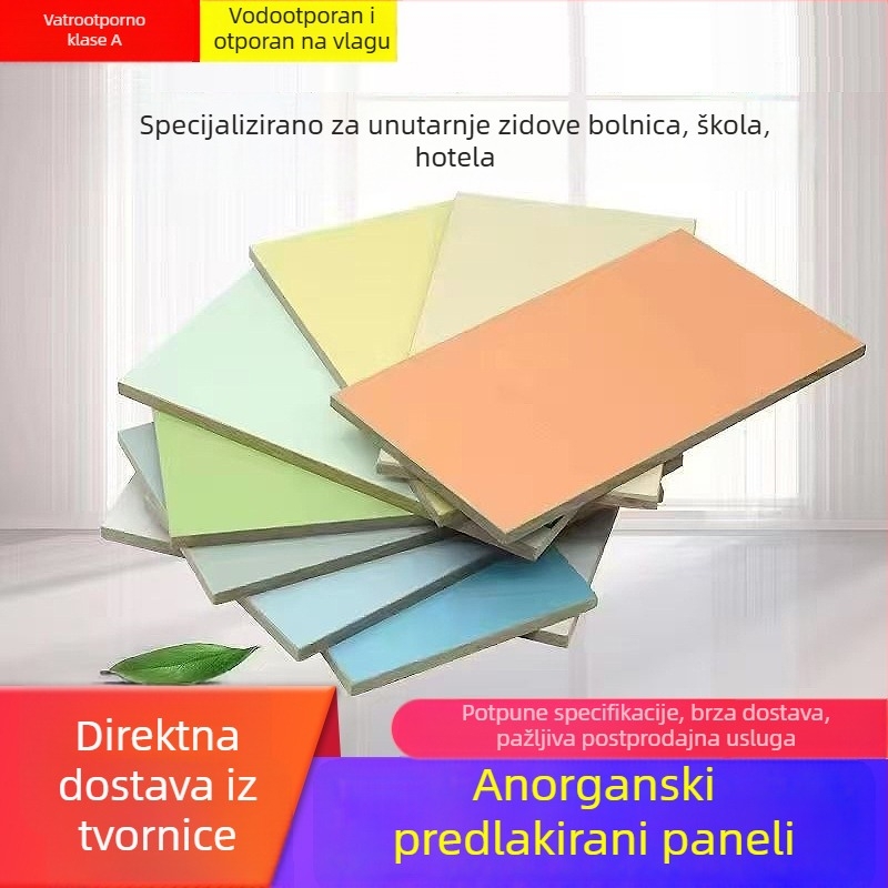 Vatrogasni panel klase A s premazom za čiste prostore, medicinski antibakterijski neorganijski laminirani panel od kalcijeva silikata