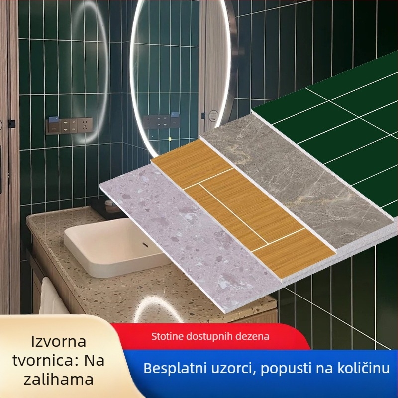SPC kamen-kristalni zidni panel za kupaonicu – vodootporan, otporan na požar, imitacija porculana za hotele i smještaje
