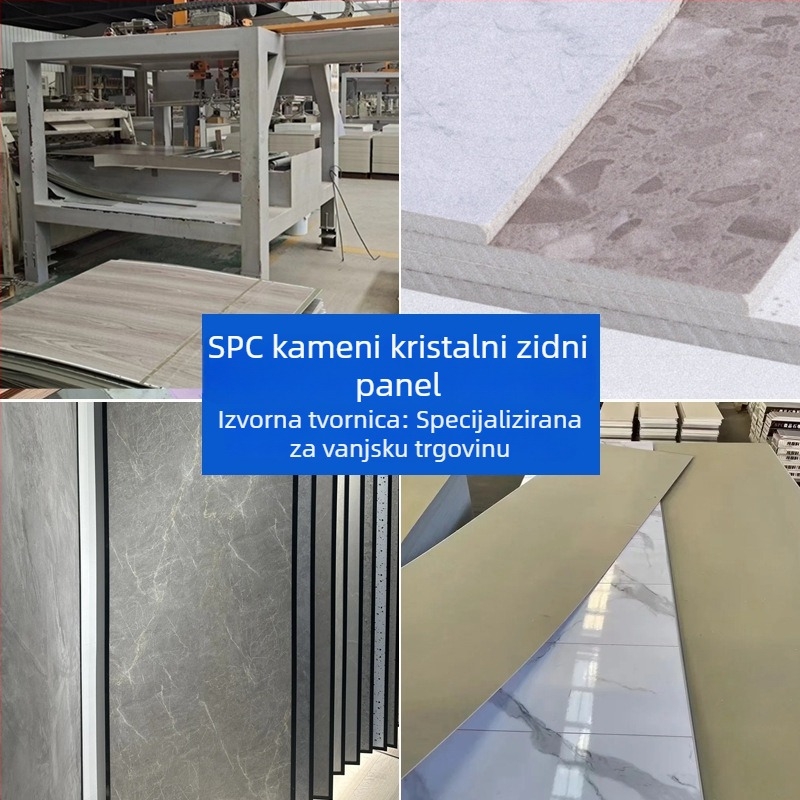 SPC kamen-kristalni zidni panel za kupaonicu – vodootporan, otporan na požar, imitacija porculana za hotele i smještaje