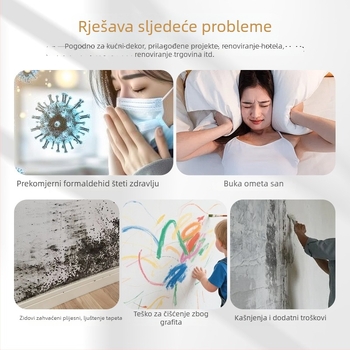 Bijeli PS pjenasti plint, dekorativni panel za spavaću sobu i dnevni boravak, građevinski materijali, plosni / moderni minimalistički stil