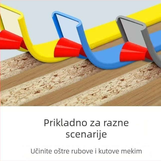 U‑oblik traka za samolijepljivanje rubova namještaja: ormari, stolovi i stolice, TPE dekorativni trak