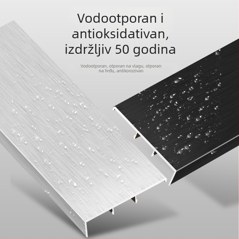 Kuhinjski toe kick trak od aluminijske legure i donji panel ormarića s kopčom
