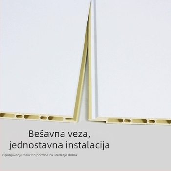 Integrirani zidni panel od vlakana bambusa s ugljenim, za zidove i strop, unutarnji dekorativni panel, vodootporna pozadina zida, jednostavna ugradnja