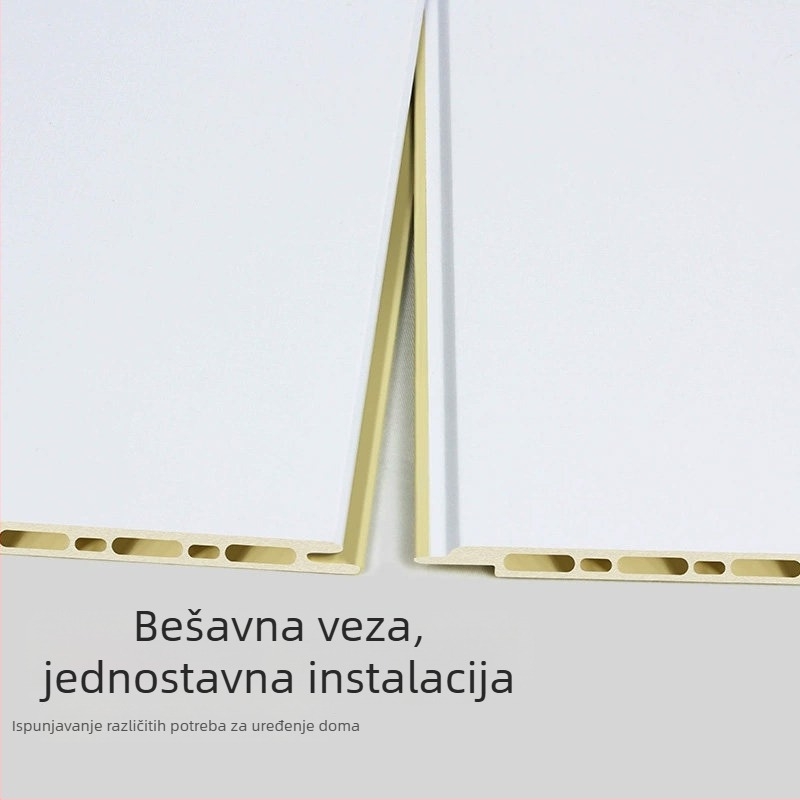 Integrirani zidni panel od vlakana bambusa s ugljenim, za zidove i strop, unutarnji dekorativni panel, vodootporna pozadina zida, jednostavna ugradnja