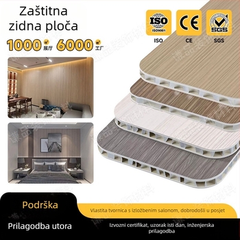Paneli za zidove i stropove od aluminijske legure s drvenim uzorkom