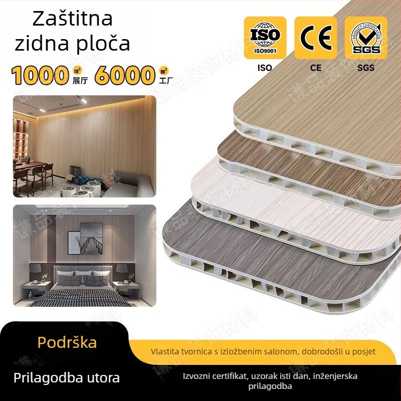 Paneli za zidove i stropove od aluminijske legure s drvenim uzorkom