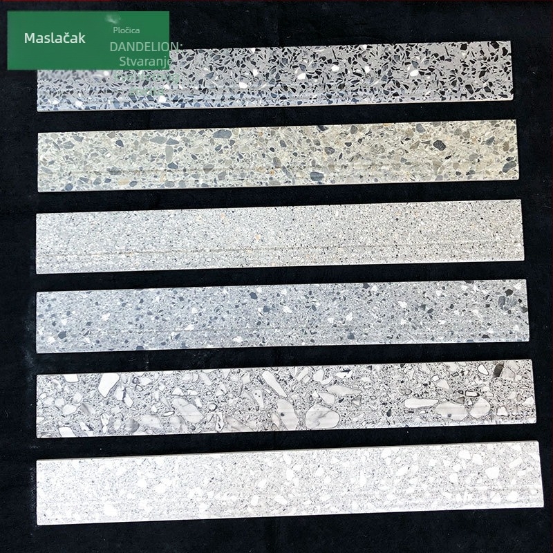 Europski stil pločice za prag s imitacijom mramora, cementne pločice za dnevni boravak i blagovaonu, PVC, 100x800 mm