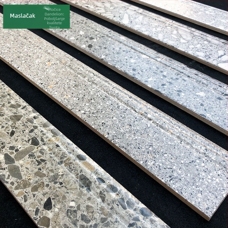 Europski stil pločice za prag s imitacijom mramora, cementne pločice za dnevni boravak i blagovaonu, PVC, 100x800 mm