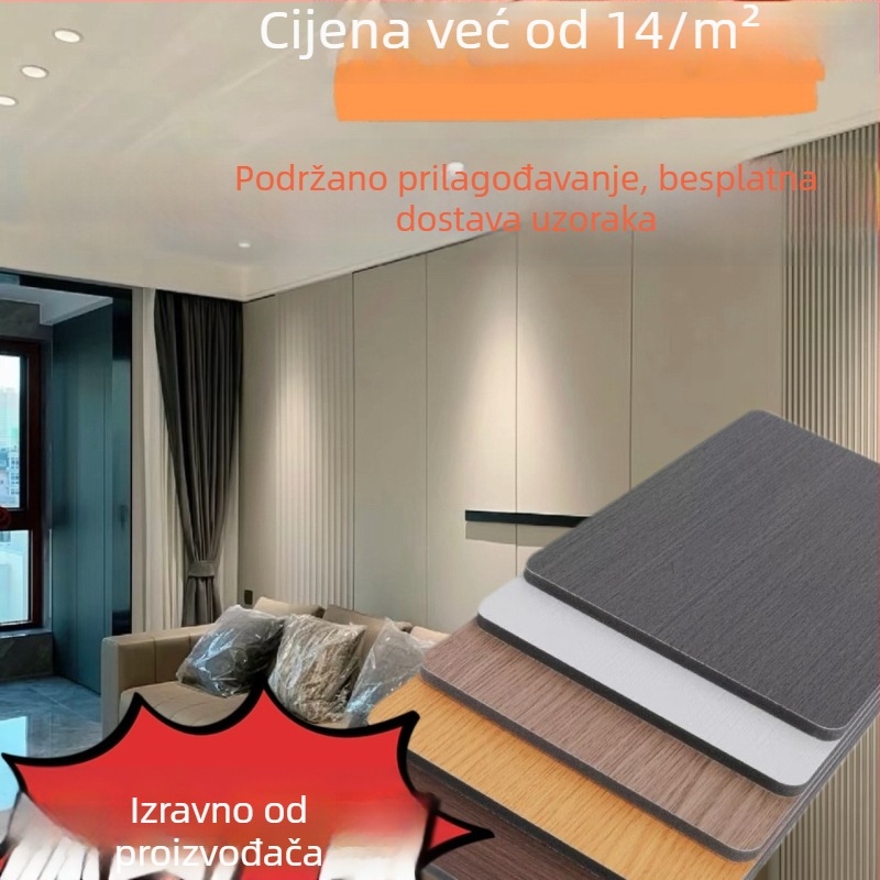 Ploče od ugljikovih kristala za zidove i plafone, koekstrudirane ploče za zaštitu zidova