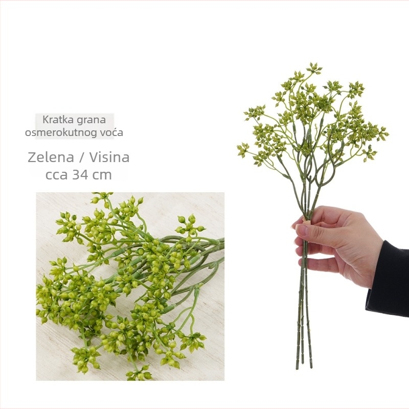 Umjetne zelene biljke i zvjezdasti anis za DIY dekoraciju, dijelovi za kućne cvjetne aranžmane