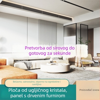Paneli od karbonskih kristala za unutarnju dekoraciju, ogledna površina, bezšivni drvo-metalni dekorativni zidni paneli, samostalna ugradnja
