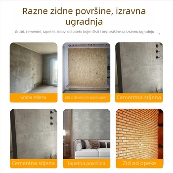 UV ploča od kamen-plastike, 3D ispis, zlatni efekt, HD ispis, unutarnja dekoracija za pozadinu televizora