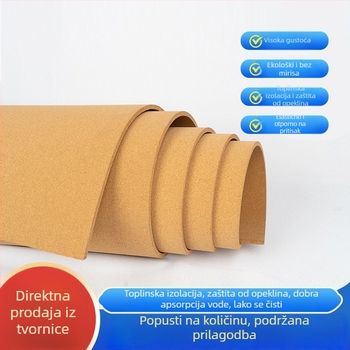 Kork podna podloga i kork ploča, rola debljine 1–12 mm, za vrtiće i škole, paneli za izlaganje