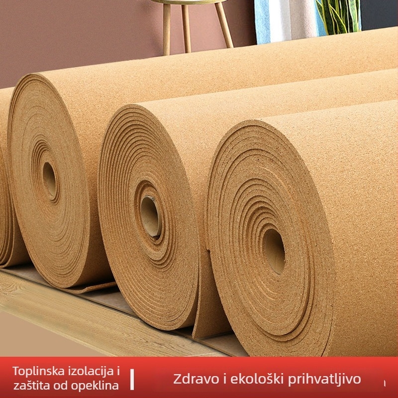 Kork podna podloga i kork ploča, rola debljine 1–12 mm, za vrtiće i škole, paneli za izlaganje