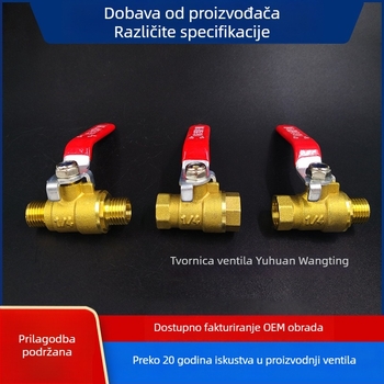 Kuglični ventil protiv curenja tipa 216, navojni spoj, ručno upravljanje, za vodu