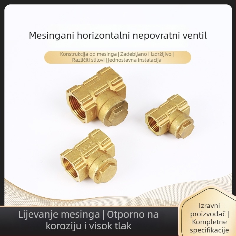 Rifeng bakreni povratni ventil, dijafragmatskog tipa, 1 inč, pravilan protok