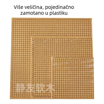 Kork ploča za pletenje s kvadratnom mrežom, DIY panel za pozicioniranje, prilagodljiva otporna na trošenje drvena ploča