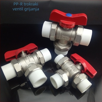 PPR troputni ventil za regulaciju temperature radijatora, 20-25PPR i 32PPR