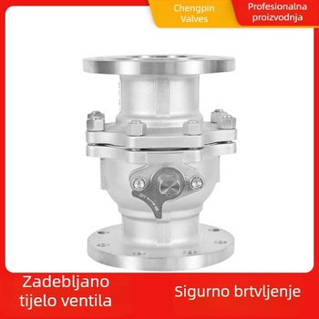 Kuglični ventil Q41W-16, nehrđajući čelik, prirubni spoj, 304/316L, tvrdo brtvljenje