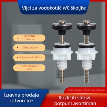 M6 vijci za spremnik toaleta, 304 nehrđajući čelik, za razdvojeni spremnik, protuklizni i protiv propuštanja