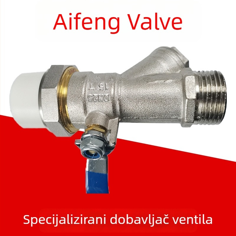 Mesing PPR kuglasti ventil s direktnim spojem, ulaznim i izlaznim ventilom, vodovodnim razvodnikom i skupom ventila za podno grijanje