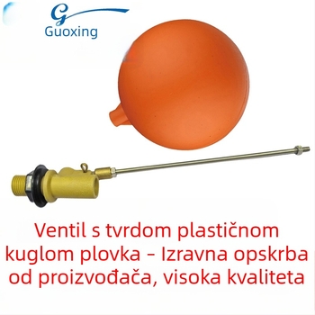 Novi plastični ventil s plovkom i šipkom od nehrđajućeg čelika, navoj DN15-DN32, hidrauličko upravljanje