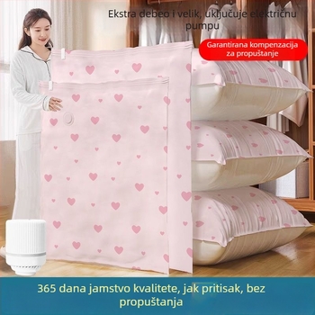 Vakuumske kompresijske vreće za pohranu deka i odjeće, ekstra veliko, za preseljenje i kućnu upotrebu
