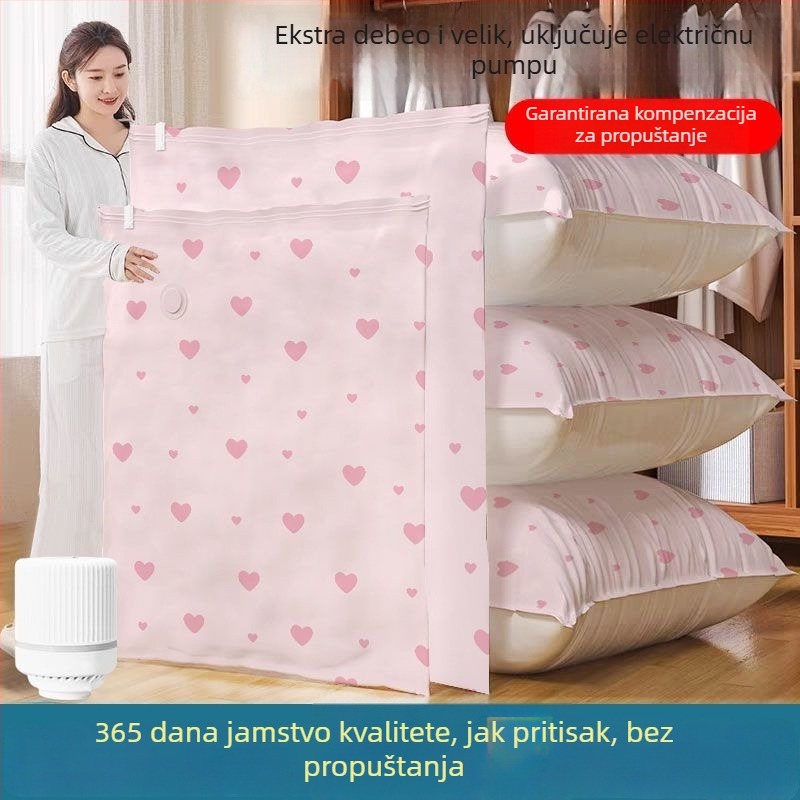 Vakuumske kompresijske vreće za pohranu deka i odjeće, ekstra veliko, za preseljenje i kućnu upotrebu