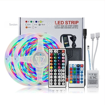 RGB 3528 vodootporna LED traka s daljinskim upravljačem 24 ili 44 tipke, 12V, 5 m, promjenjivi boje