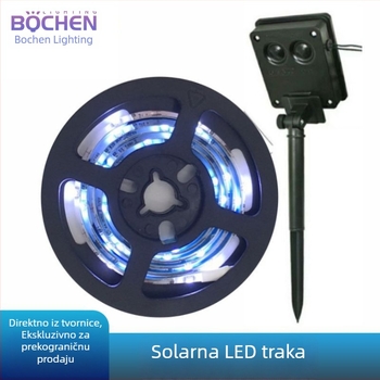 Vanjska solarna LED traka za osvjetljenje, 5V/3V, zid dvorišta i vrta, vodootporna i svijetla