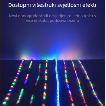 Vanjska RGB LED traka s promjenjivim bojama i efektom duge, vodootporna neonska cijev