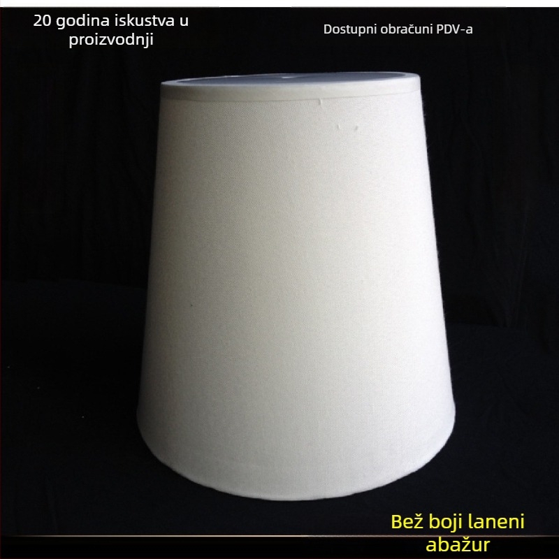 Prilagođeni platneni abažur s podesivim okvirom za stolne, stojeće i zidne lampe, laneni abažur