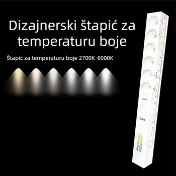 Dizajnerska štapić za prikaz temperature boje sa LED tubastim spotom – višenamjenski termometar